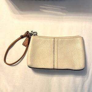 Vintage Coach Chelsea Pebble Leather Wristlet & Coach Striped Card Case